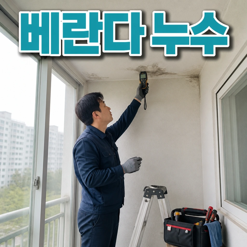부산광역시 누수탐지비교 - 베란다누수 관련 상담 안내 이미지